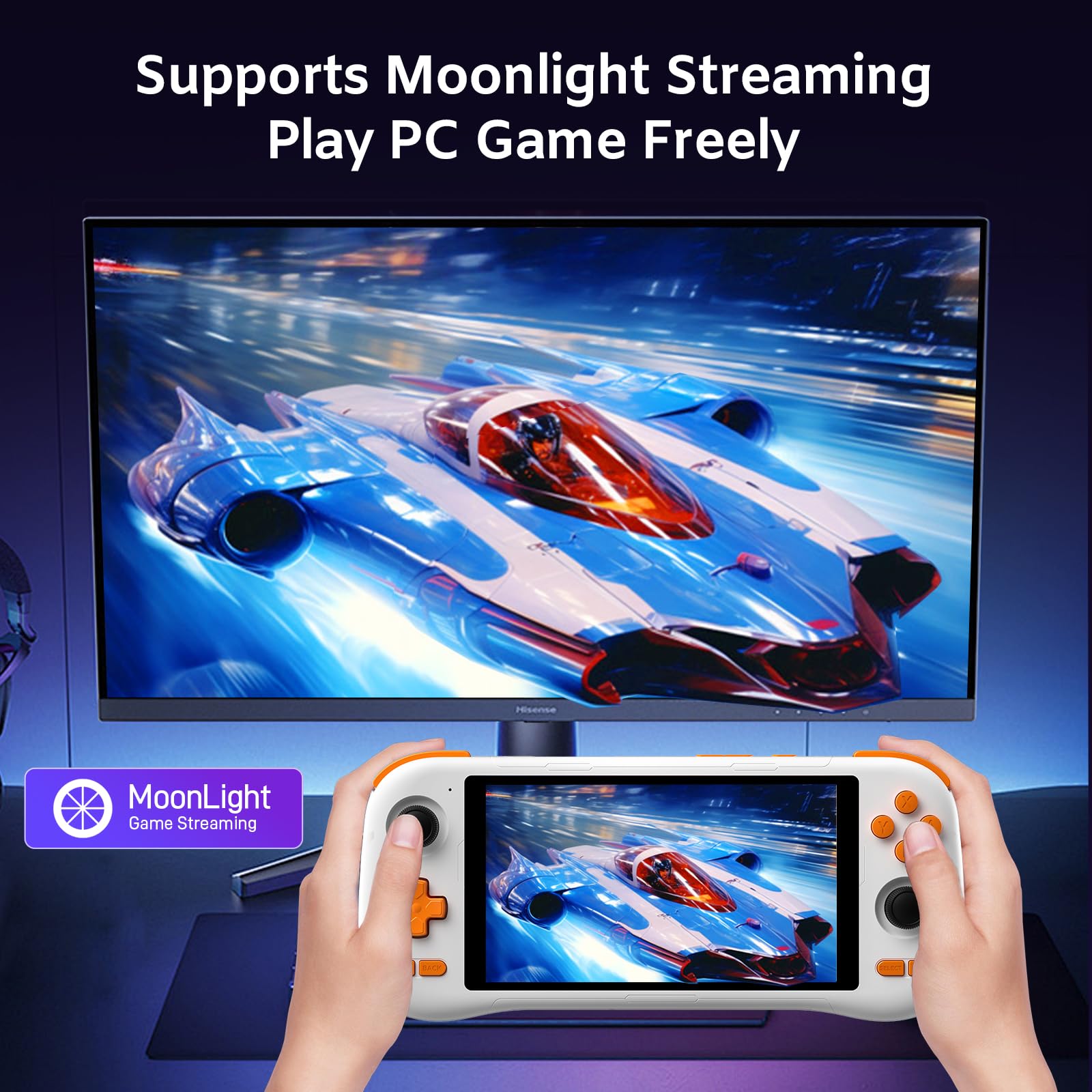 KINHANK K56 + 64gbマイクロSD　中華エミュレーターゲーム機 Amazon.com: kinhank K56 Retro Handheld Game Console, Support